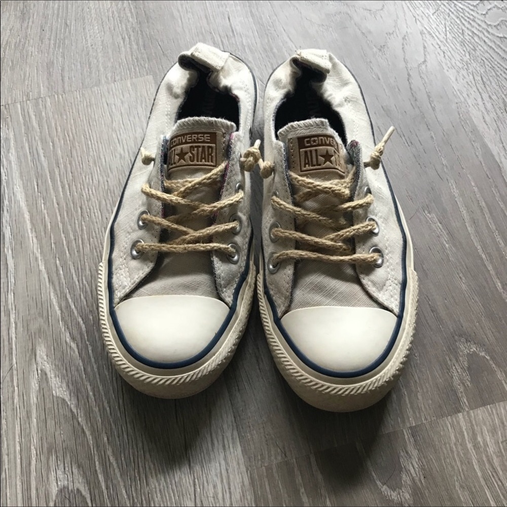 Off white slip on converse
